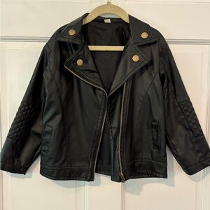 Black Quilted Sleeve Jacket